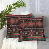 Jute Fabric Cushion Cover - Design 5