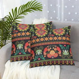 Jute Fabric Cushion Cover - Design 3