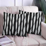 Bird Feather Cushion Cover Black