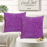 Zigzag Fur Cushion Cover Purple