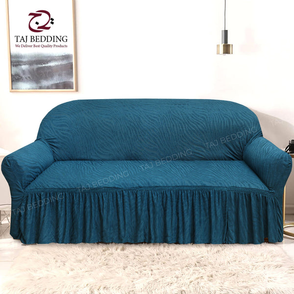 Zebra Sofa Cover Zinc