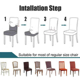 Fitted Jersey Chair Cover Black