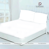 Fitted Jersey Mattress Cover White
