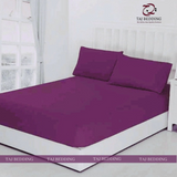 Fitted Jersey Mattress Cover Purple