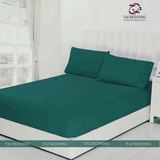 Fitted Jersey Mattress Cover Green