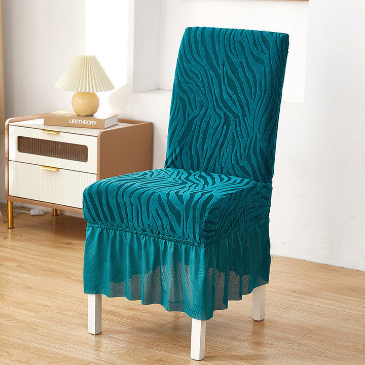 zebra chair cover zinc