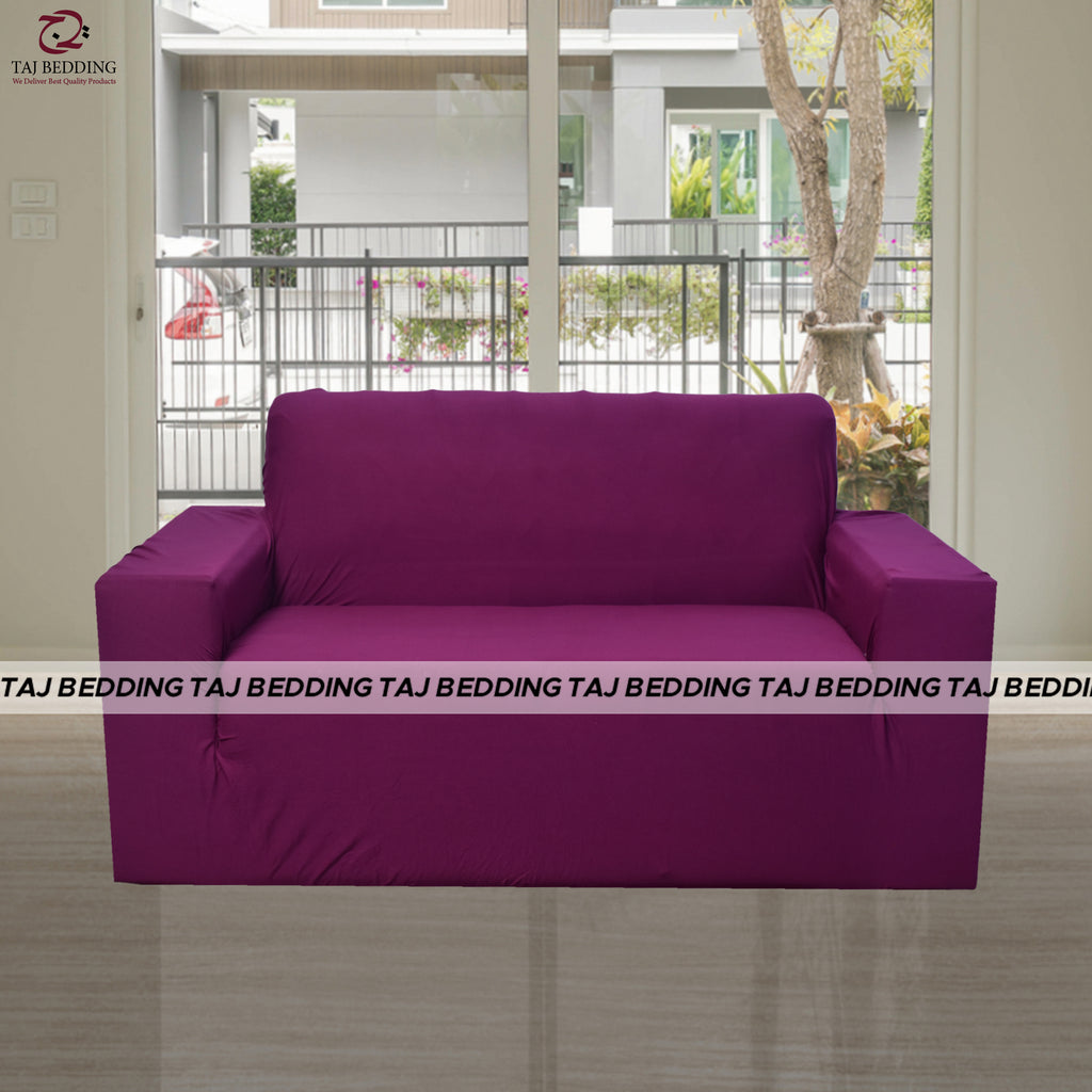Jersey Sofa Cover Purple