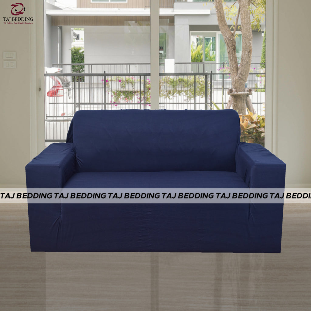 Jersey Sofa Cover Navy Blue