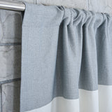 Gray White Curtains
