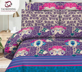 Purple Garden Pure Cotton Bedsheet Set