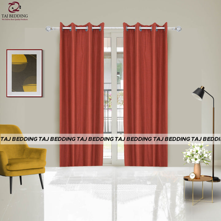 Curtains Dark Maroon Plain