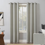 Plain Gray Light Filtering Zeen Cotton Duck Curtain