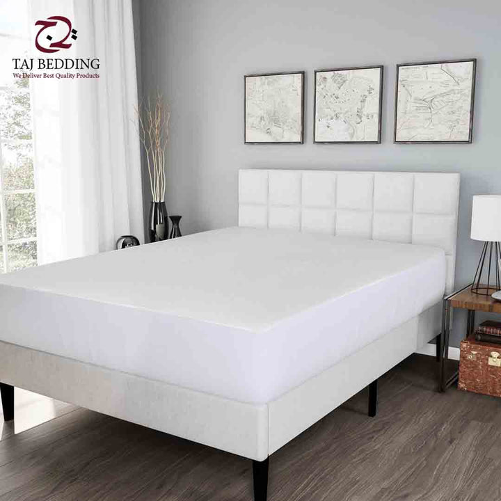 Single Waterproof Mattress Cover White